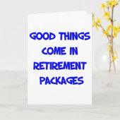 Funny Retirement Gezegde Kaart (Gele Bloem)