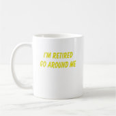 Funny Retirement Gezegde Koffiemok (Links)