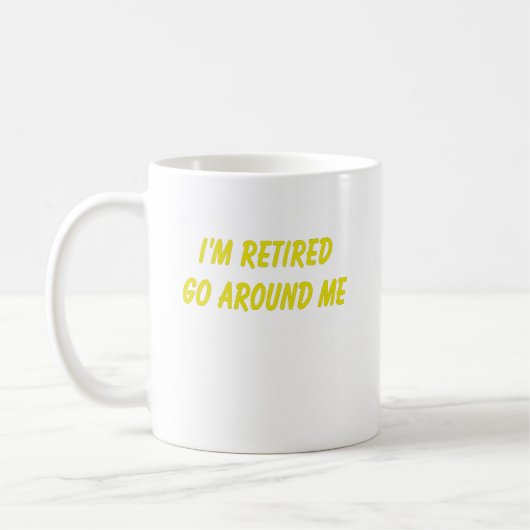 Funny Retirement Gezegde Koffiemok (Links)