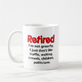 Funny Retirement Gezegde Koffiemok (Links)