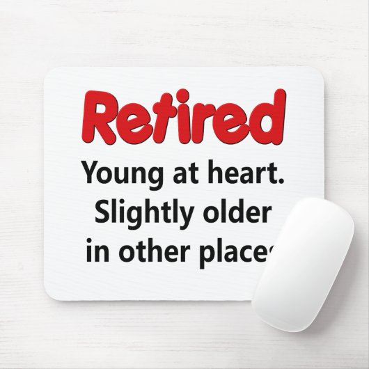 Funny Retirement Gezegde Muismat (Met muis)