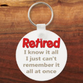 Funny Retirement Gezegde Sleutelhanger (Voorkant)