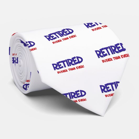 Funny Retirement Gezegde Stropdas (Opgerold)