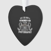 Funny Retirement Gift for Photographer Lover Ornament (voorkant)