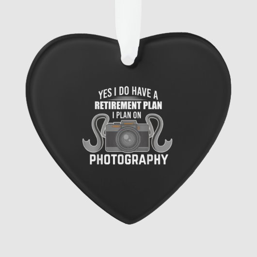 Funny Retirement Gift for Photographer Lover Ornament (voorkant)