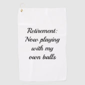 Funny Retirement Gift Golf Towel Golfhanddoek (Voorkant)