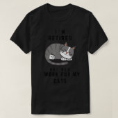 Funny Retirement Gifts for Cat Lovers V-Nec T-shirt (Design voorkant)
