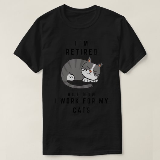 Funny Retirement Gifts for Cat Lovers V-Nec T-shirt (Design voorkant)