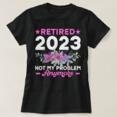 Funny Retirement Gifts for Women 2023 Cute Pink Re T-shirt (Design voorkant)