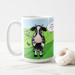 Funny Retirement Gifts | Koeien uit de bodem Koffiemok<br><div class="desc">Op zoek naar gepersonaliseerde grappige mokken voor pensionering? Neem uw douanenaam of tekst in dit uit aan de mok van de pasture pensionering op! Dit leuke en grappige ontwerp toont een originele cartoon illustratie van de kunstenaar Raphaela Wilson, met een koe in een weidegebied. Je vriend die met pensioen is...</div>