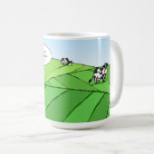 Funny Retirement Gifts | Koeien uit de bodem Koffiemok (Voorkant rechts)
