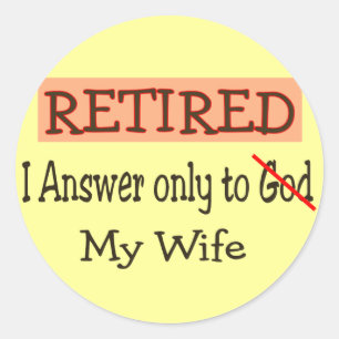 Funny Retirement Gifts Ronde Sticker