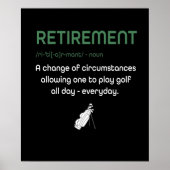 Funny Retirement Golf - Gulfers in ruste Gift Poster (Voorkant)