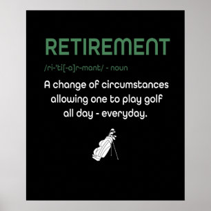 Funny Retirement Golf - Gulfers in ruste Gift Poster
