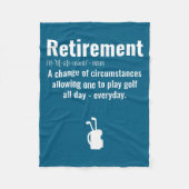 Funny Retirement Golf Quote Retired Golfers Golfin Fleece Deken (Voorkant)