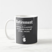 Funny Retirement Golf Quote Retired Golfers Golfin Koffiemok (Links)