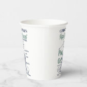 Funny Retirement Golfer Theme Retro Golf Papieren Bekers (Rechts)