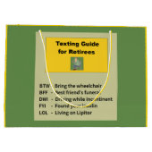 Funny Retirement Groot Cadeauzakje (Achterkant)