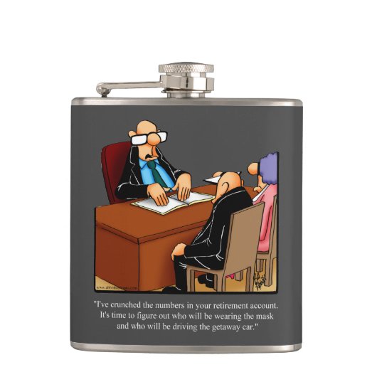 Funny Retirement Humor Flask Gift Heupfles (Voorkant)