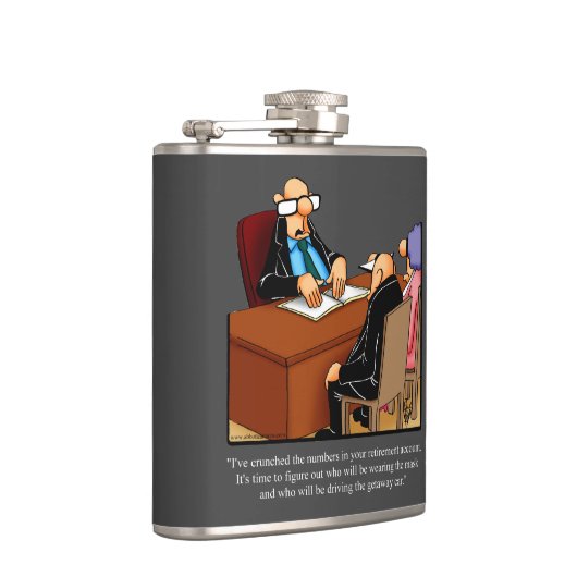 Funny Retirement Humor Flask Gift Heupfles (Rechts)