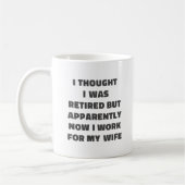 Funny Retirement Humor Husband Wife Koffiemok (Links)