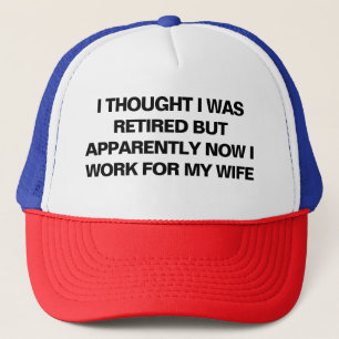 Funny Retirement Humor Husband Wife Trucker Pet
