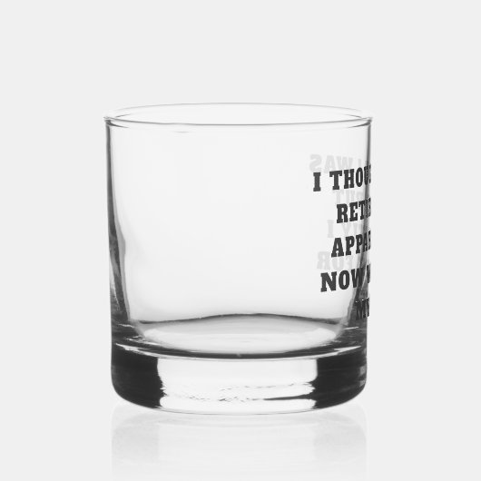 Funny Retirement Humor Husband Wife Whisky Glas (Rechts)