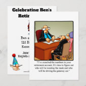 Funny Retirement Humor Party Kaart (Voorkant / Achterkant)