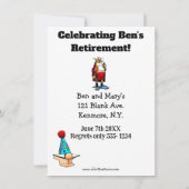 Funny Retirement Humor Party Kaart (Achterkant)