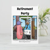 Funny Retirement Humor Party Kaart (Staand voorkant)