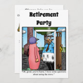 Funny Retirement Humor Party Kaart (Voorkant / Achterkant)