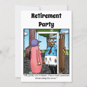 Funny Retirement Humor Party Kaart