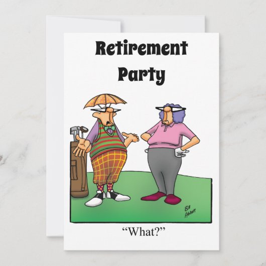 Funny Retirement Humor Party Kaart (Voorkant)