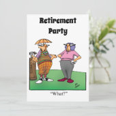 Funny Retirement Humor Party Kaart (Staand voorkant)