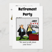 Funny Retirement Humor Party Kaart (Voorkant / Achterkant)