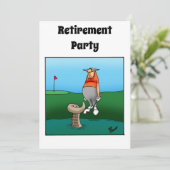 Funny Retirement Humor Party Kaart (Staand voorkant)