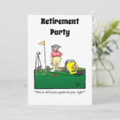Funny Retirement Humor Party Kaart (Staand voorkant)