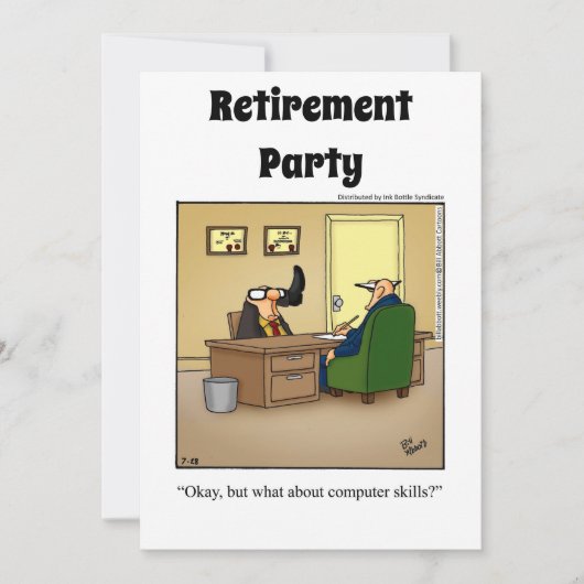 Funny Retirement Humor Party Kaart (Voorkant)