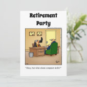 Funny Retirement Humor Party Kaart (Staand voorkant)