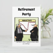 Funny Retirement Humor Party Kaart (Staand voorkant)