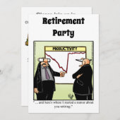 Funny Retirement Humor Party Kaart (Voorkant / Achterkant)