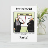 Funny Retirement Humor Party Kaart (Staand voorkant)