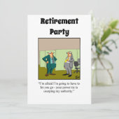 Funny Retirement Humor Party Kaart (Staand voorkant)