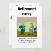 Funny Retirement Humor Party Kaart (Voorkant / Achterkant)
