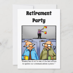 Funny Retirement Humor Party Kaart