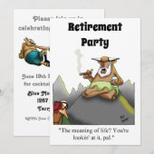 Funny Retirement Humor Party Kaart (Voorkant / Achterkant)