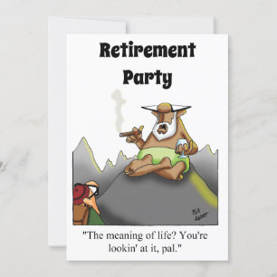 Funny Retirement Humor Party Kaart