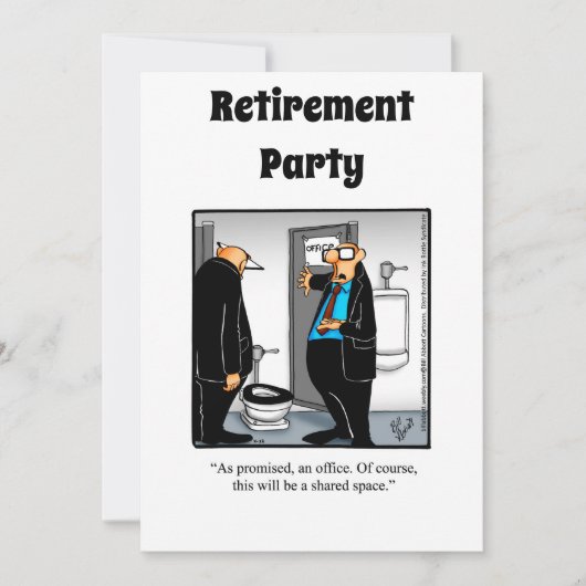 Funny Retirement Humor Party Kaart (Voorkant)