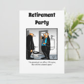 Funny Retirement Humor Party Kaart (Staand voorkant)