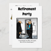 Funny Retirement Humor Party Kaart (Voorkant / Achterkant)